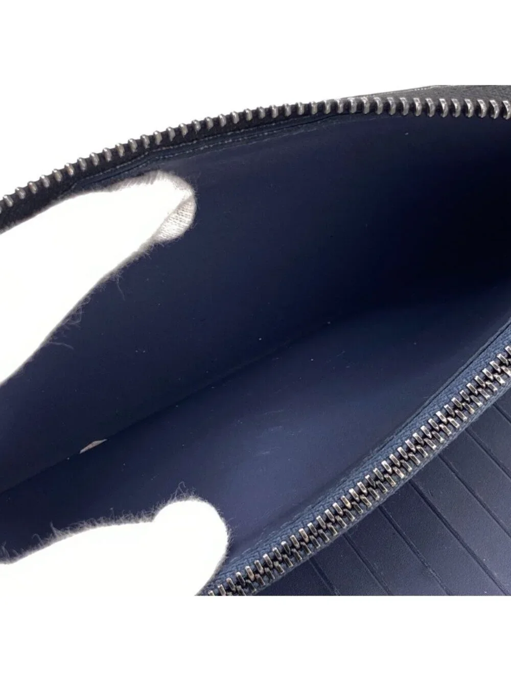 Louis Vuitton Wallet Vertical Zippy Monogram Card Holder Coin Purse Navy